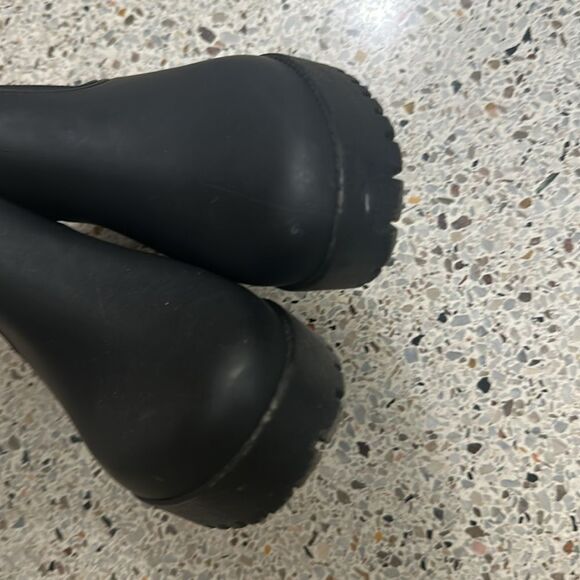 Jeffrey Campbell black Chelsea rain boot 9 - Picture 5 of 7